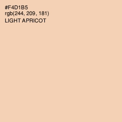 #F4D1B5 - Light Apricot Color Image